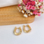 BRINCO DE ARGOLAS GOTA BANHADO A OURO 18K