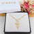 COLAR DE CRUZ JESUS BANHADO A OURO 18K - comprar online