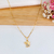 COLAR COM PINGENTE DE ANJO COM ZIRCÔNIAS AZUIS BANHADO A OURO 18K na internet