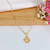 COLAR MINI MANDALA CORAÇÕES COM ZIRCÔNIAS BANHADO A OURO 18K na internet