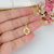 COLAR MINI MANDALA CORAÇÕES COM ZIRCÔNIAS BANHADO A OURO 18K