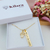 COLAR VOVÓ DE MENINA COM PLAQUINHA PERSONALIZADA BANHADA A OURO 18K - comprar online