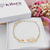PULSEIRA INFANTIL MENINA PERSONALIZADA COM NOME BANHADA A OURO 18K
