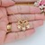 COLAR DE FILHOS 2 MENINOS E 1 MENINA COM ZIRCÔNIAS BANHADO A OURO 18K