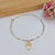 PULSEIRA DE FILHOS 1 MENINA COM ZIRCÔNIAS BANHADAS A OURO 18K - comprar online