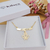 COLAR DE FILHOS ANJO MENINO PERSONALIZADO BANHADO A OURO 18K - Kilara Joias 
