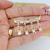 COLAR DE FILHOS COM 4 PINGENTES LISOS PERSONALIZADO COM NOMES BANHADO A OURO 18K