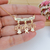 COLAR DE FILHOS COM 3 PINGENTES LISOS PERSONALIZADO COM NOMES BANHADO A OURO 18K