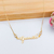 COLAR GRATIDÃO COM ZIRCÔNIAS BANHADO A OURO 18K - comprar online