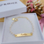 PULSEIRA INFANTIL DE CHAPINHA COM PÉROLAS PERSONALIZADA COM NOME BANHADA A OURO 18K