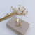 ANEL COM LETRA INICIAL (A) E ZIRCÔNIA BANHADO A OURO 18K - comprar online