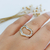 ANEL DE CORAÇÃO CRAVEJADO DE ZIRCÔNIAS BANHADO A OURO 18K