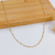 CORRENTE GRUMET 1X1 60 CM MASCULINA BANHADA A OURO 18K - comprar online