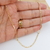 CORRENTE GRUMET 3X1 60 CM MASCULINA BANHADA A OURO 18K