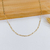 CORRENTE GRUMET 3X1 50 CM MASCULINA BANHADA A OURO 18K - comprar online