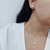 CONJUNTO DE COLAR E BRINCOS DE CORAÇÃO LISO BANHADOS A OURO 18K - comprar online