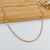 GARGANTILHA CORDÃO BAIANO 2,5 MM BANHADA A OURO 18K