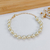 PULSEIRA DE PÉROLAS BANHADA A OURO 18K - comprar online