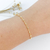 PULSEIRA DE BOLINHAS BANHADA A OURO 18K