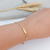 PULSEIRA GRUMET FLAT 3 MM MASCULINA BANHADA A OURO 18K