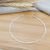 PULSEIRA GRUMET FINA MASCULINA BANHADA A PRATA - comprar online