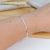 PULSEIRA GRUMET FLAT 3MM MASCULINA BANHADA A PRATA