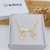 COLAR DE FILHOS 2 MENINAS LISAS PERSONALIZADO COM NOMES BANHADO A OURO 18K - comprar online