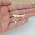 COLAR DE FILHOS 2 MENINAS LISAS PERSONALIZADO COM NOMES BANHADO A OURO 18K