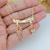 COLAR DE FILHOS CASAL COM ZIRCÔNIAS ROSA E AZUL PERSONALIZADO COM NOMES BANHADO A OURO 18K