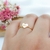 ANEL DE CORAÇÃO LISO BANHADO A OURO 18K - comprar online