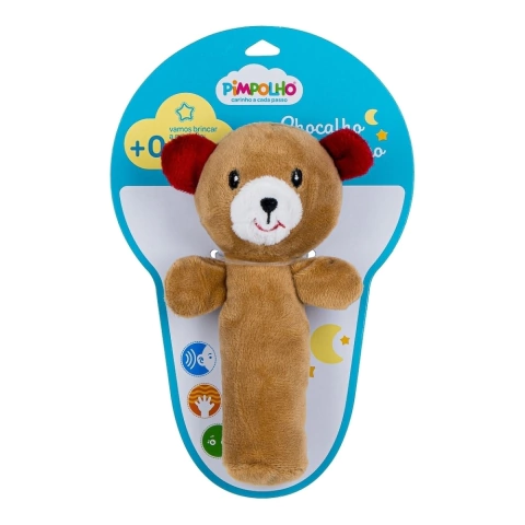 Chocalho Para Bebê Unissex Bichinho Urso - Pimpolho - comprar online