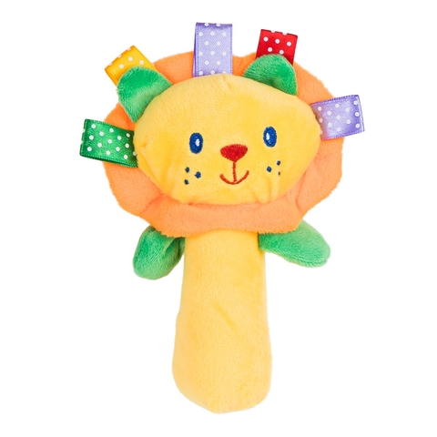 Chocalho Unissex Para Bebê Amarelo/Leão - Pimpolho