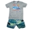 Conjunto Masculino Para Bebê Tubarão - Fakini Forfun - G - loja online
