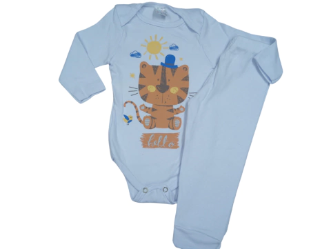 Conjunto Body + Calça de Bebê Masculino