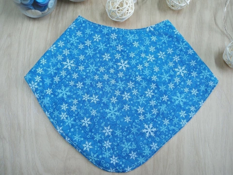 Babador Bandana Flocos de Neve