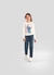 Blusa Malha Longa Menina do Stitch Off White - Brandili - Lilifish Baby & Kids - Loja Online de Produtos Para Bebê e Criança