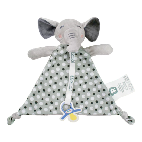 Naninha Elefante com Prendedor de Chupeta - Pimpolho