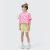 Shorts Infantil Menina Clochard Verde Listras Malha - Hering