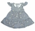 Vestido Bebê Listrado Preto / Branco P - Fakini - comprar online
