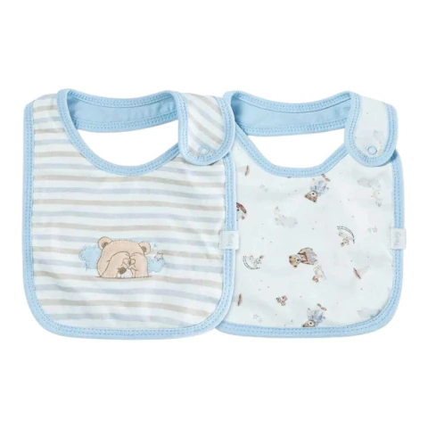 Kit Com 2 Babadores Bebê Sweet Dreams Azul - Hug