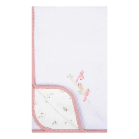 Manta para Bebê em Malha Matelasse Garden Rose - Hug