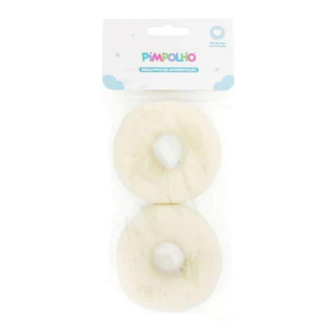 Protetor Rosquinha de Amamentação Off White 1Par - Pimpolho