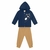 Conjunto Moletom Bebê Menino Azul Marinho Tamanho G-Brandili - comprar online