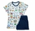 Conjunto Pijama Infantil Menina Fazenda Azul Marinho- Kappes - comprar online