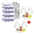 Kit Clareador Dental Whiteness Caseiro - Moldeira + Máscara + 5 seringas + Luz de Led - Corset e Cintas modeladoras - Lojadabelle 