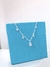Colar gota cristal e pedrinhas