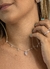Colar gota cristal e pedrinhas - comprar online