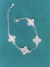 Pulseira flor/trevo trabalhada cristal - comprar online
