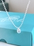 Colar bolinhas e gota cristal