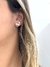 Brinco Ear Cuff corações cravejados na internet